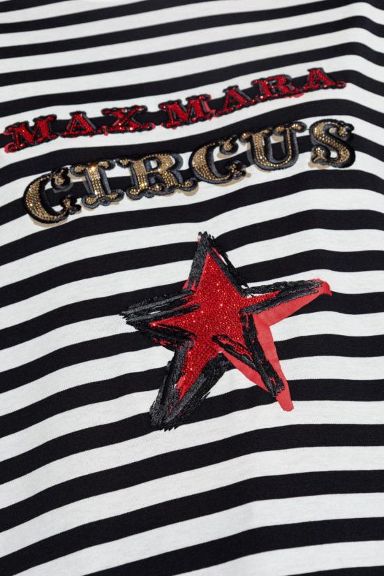  막스마라 반팔 티셔츠 막스 마라 티셔츠 블랙 - MAX MARA