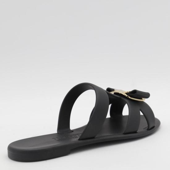  살바토레 페라가모 플랫 슈즈 페라가모 가죽 플랫슈즈 블랙 - SALVATORE FERRAGAMO