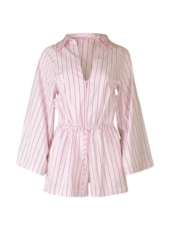  페이스풀더브랜드 점프수트 Faithfull The Brand Aksel Playsuit In Fiori Stripe Palazzo Jumpsuit