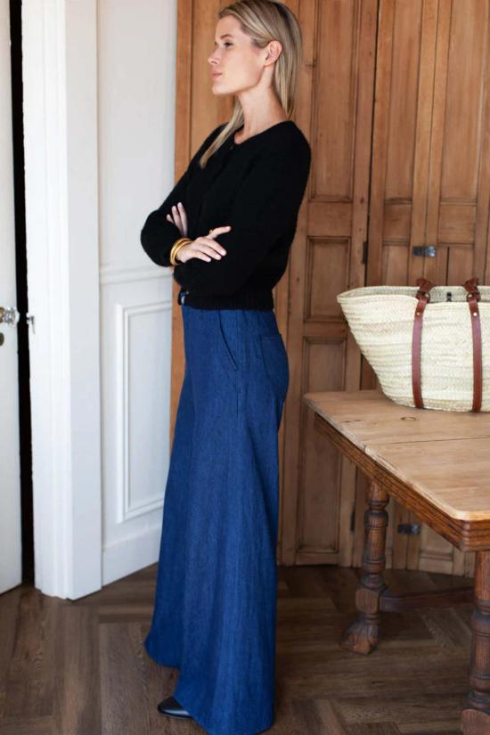  에머슨 프라이 스트레이트 팬츠 튤립 트라우저 인디고 - EMERSON FRY