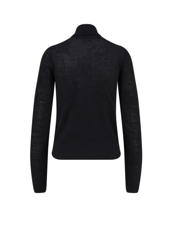  버버리 터틀넥 알파카와 울 혼방  스웨터 블랙 - BURBERRY