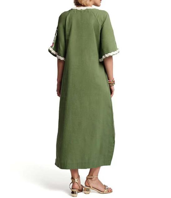  프란체스 발렌타인 롱 원피스 프랜시스 발렌타인 피콕 카프탄 드레스 트리탑/멀티 - FRANCES VALENTINE