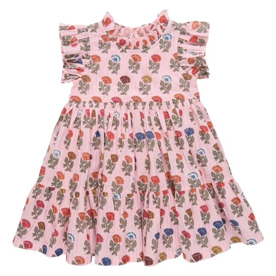 [키즈] Pink Chicken 원피스 키즈 핑크 치킨 제니퍼 멀티 플라워 드롭 드레스