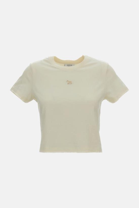  메종키츠네 반팔 티셔츠 메종 키츠네 베이비 폭스 티셔츠 베이지