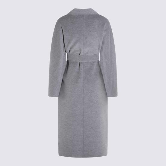 막스마라 코트 그레이 울 - MAX MARA