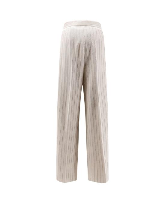  막스마라 스트레이트 팬츠 막스 마라 맥스모소 코튼 팬츠 화이트 - MAX MARA