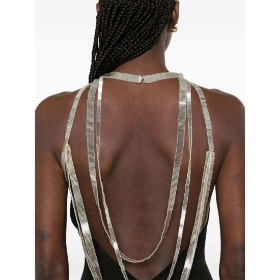  디 아티코 숏 원피스 아티코 드레스 블랙 - THE ATTICO