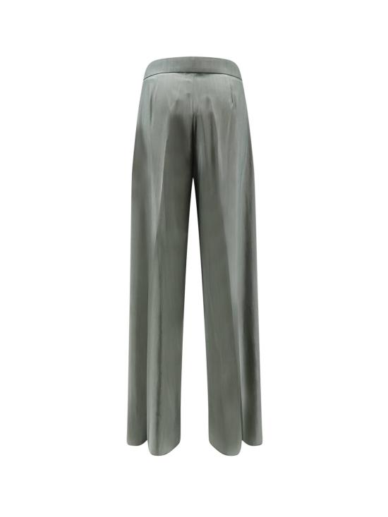  막스마라 스트레이트 팬츠 Max Mara Mxmgiallo 팬츠 Verde Scuro - MAX MARA