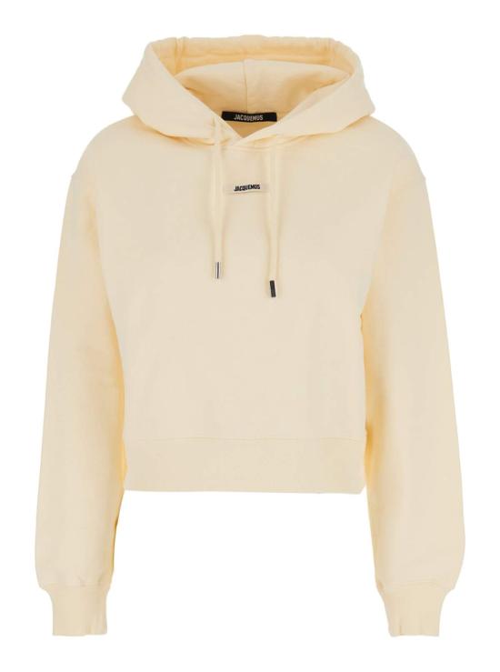  자크뮈스 스웨터 르 후디 그로스 그레인 후디 베이지