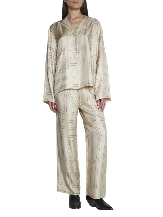  토템 블라우스 셔츠 베이지 - TOTEME