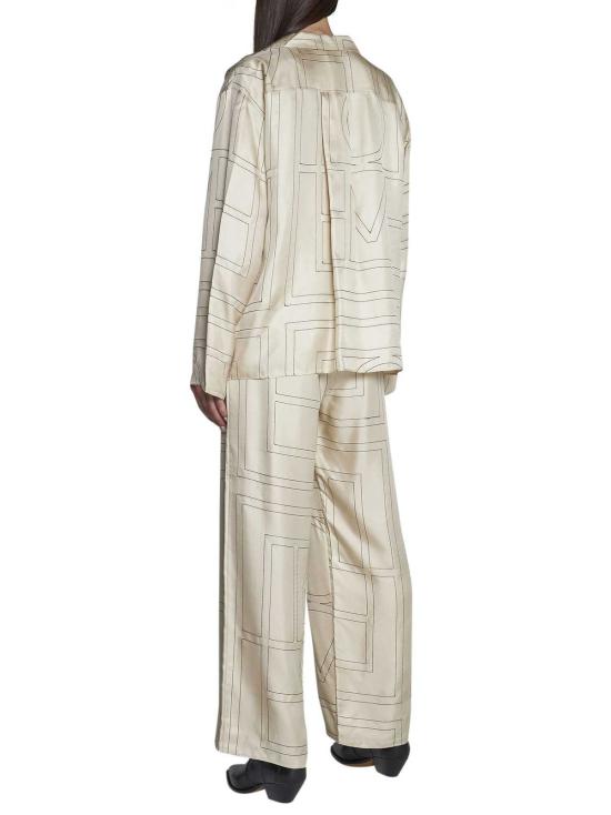  토템 블라우스 셔츠 베이지 - TOTEME