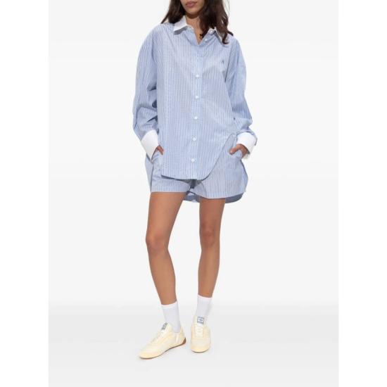  디 아티코 숏팬츠 아티코 팬츠 쇼츠 블루/화이트 - THE ATTICO