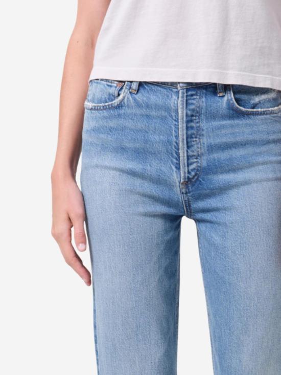  에이골디 데님 팬츠 아골드 90년대 핀치 웨이스트 크롭 진 - AGOLDE