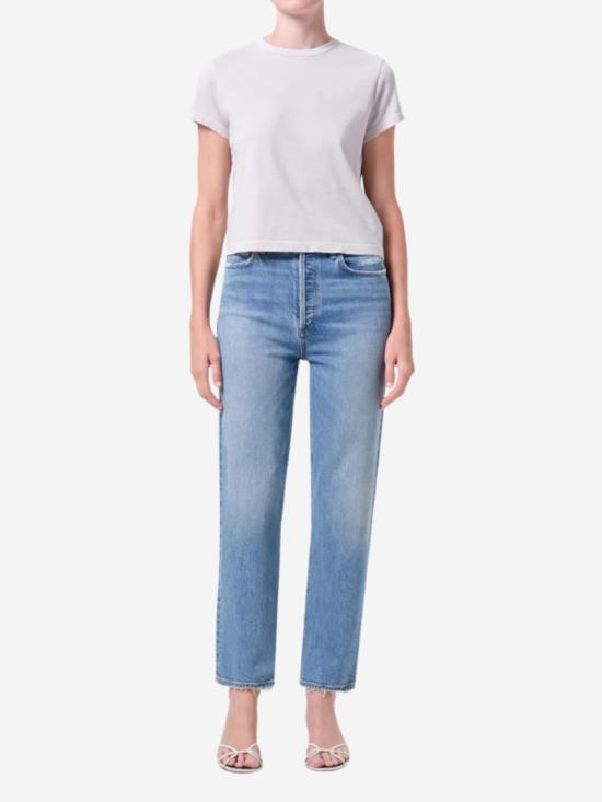  에이골디 데님 팬츠 아골드 90년대 핀치 웨이스트 크롭 진 - AGOLDE