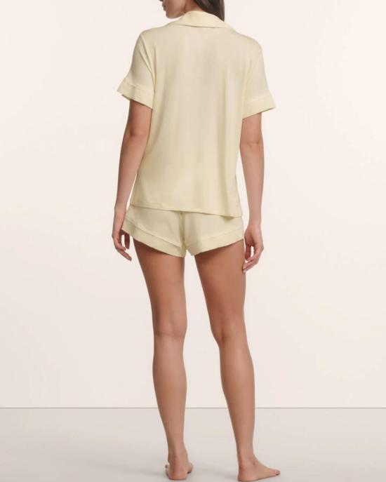  에버제이 라운지 웨어 지젤 릴랙스드 숏 파자마 세트 버터크림/아이보리 - EBERJEY