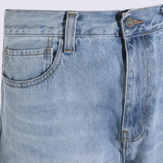  칼하트 데님 팬츠 카하트 랜던 진 블루 헤비 워른 - CARHARTT