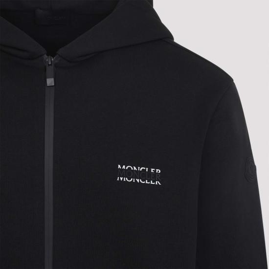  몽클레어 자켓 코튼 스웨트셔츠 재킷 블랙 - MONCLER