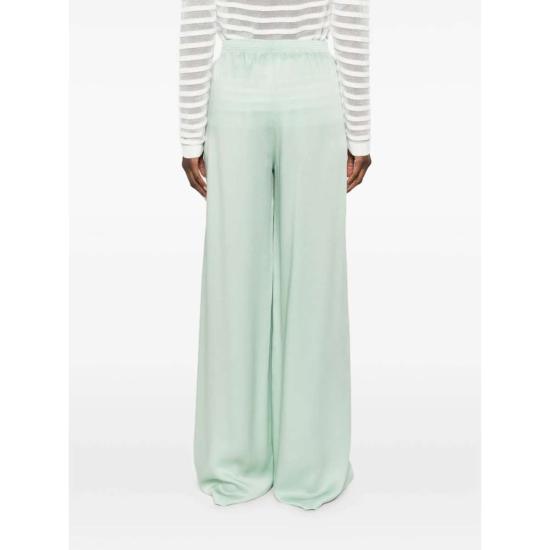  파비아나 필리피 스트레이트 팬츠 Fabiana Filippi 팬츠 팬츠 그린 - FABIANA FILIPPI