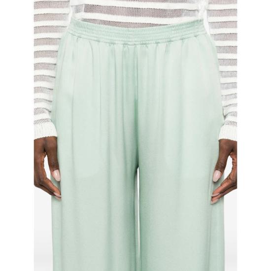  파비아나 필리피 스트레이트 팬츠 Fabiana Filippi 팬츠 팬츠 그린 - FABIANA FILIPPI