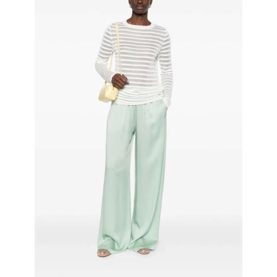  파비아나 필리피 스트레이트 팬츠 Fabiana Filippi 팬츠 팬츠 그린 - FABIANA FILIPPI