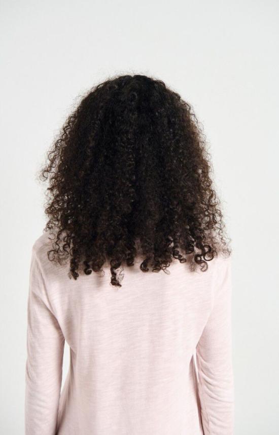  아메리칸 빈티지 긴팔 티셔츠 잭슨빌 긴팔 브이넥 티셔츠 빈티지 마시멜로 - AMERICAN VINTAGE