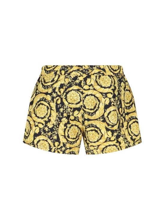  베르사체 스윔팬츠 바로코 수영 반바지 골드 - VERSACE