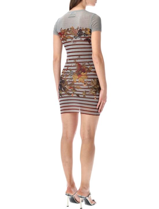  장 폴 고티에 숏 원피스 마리니에르 메시 미니 드레스 라이트 블루 멀티 - JEAN PAUL GAULTIER