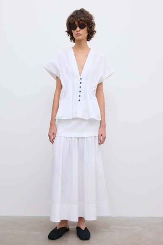  하우스 오브 다그마르 롱 스커트 하우스 오브 다그마 코튼 맥시 스커트 - HOUSE OF DAGMAR