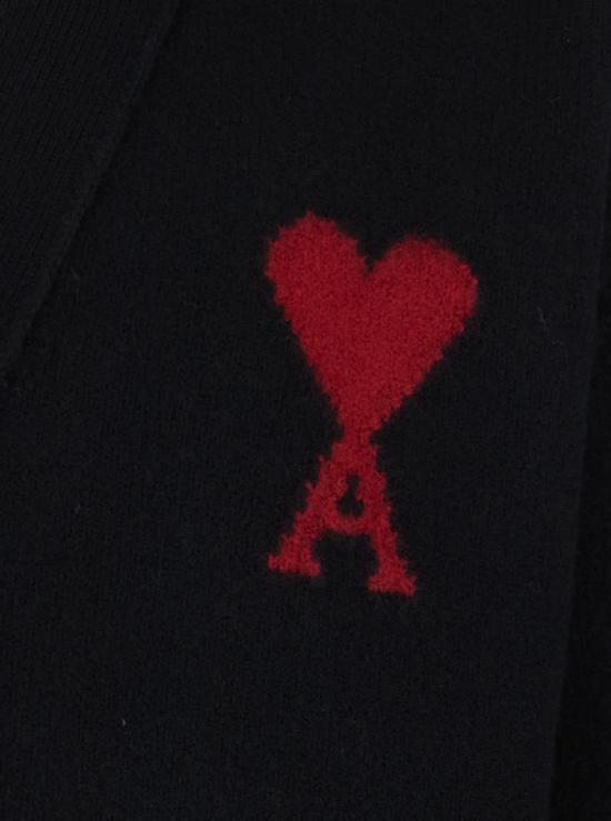  아미 가디건 알렉상드르 마티우시 브이넥 카디건 & ADC 자수 블랙 - AMI