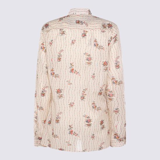  발렌티노 가라바니 긴팔 셔츠 발렌티노 멀티컬러 코튼 셔츠 레드 - VALENTINO GARAVANI