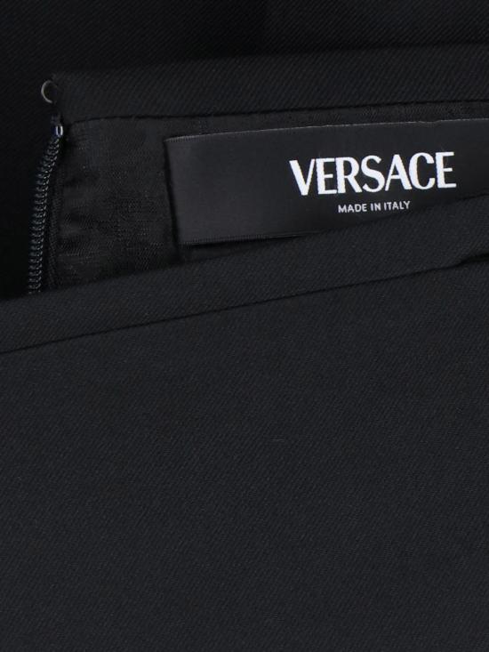 베르사체 미디 스커트 블랙 - VERSACE