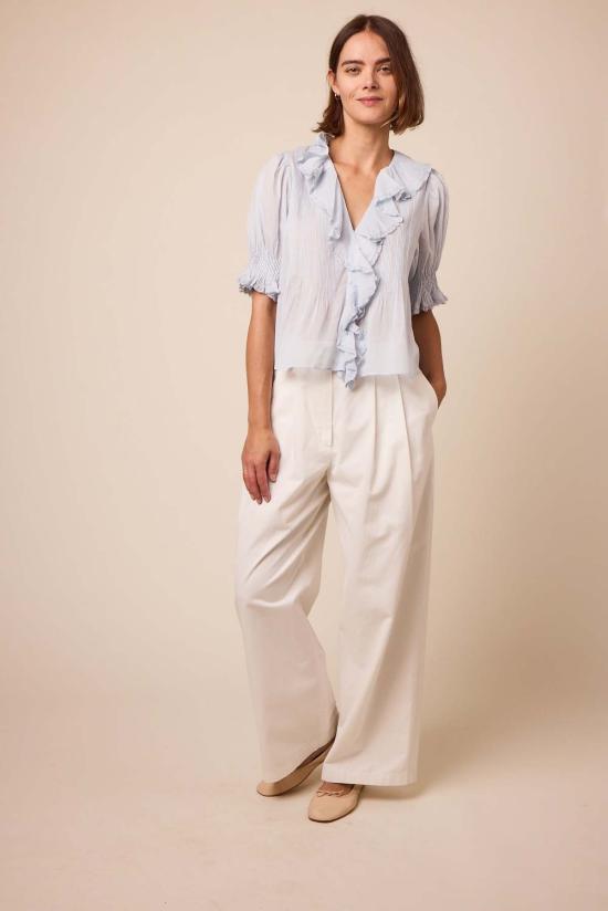  도엔 블라우스 앙리 탑 앨리스 블루 - DOEN