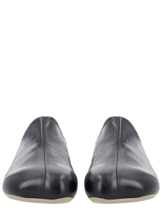  MM6 메종마르지엘라 뮬/슬리퍼 Mm6 Maison Margiela 해부학적 가죽 사보 블랙 - MM6 MAISON MARGIELA