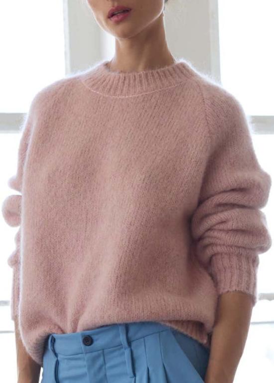  제이미 할러 스웨터 더 뉴 크루  로즈 - JAMIE HALLER