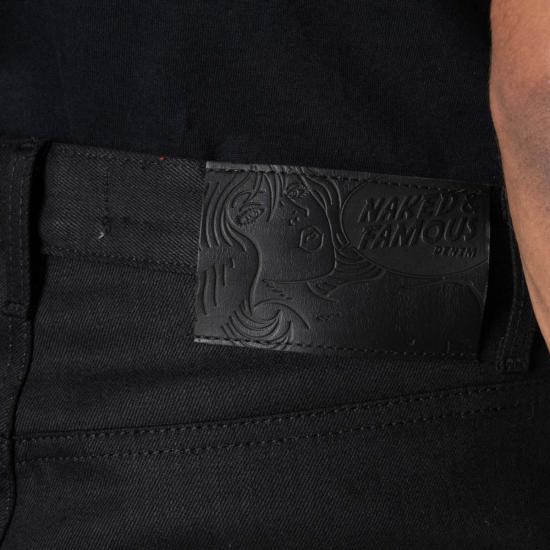  네이키드 & 페이머스 데님 팬츠 네이키드 앤 페이머스 이지 가이 블랙 코브라 스트레치 진 블랙 - NAKED & FAMOUS