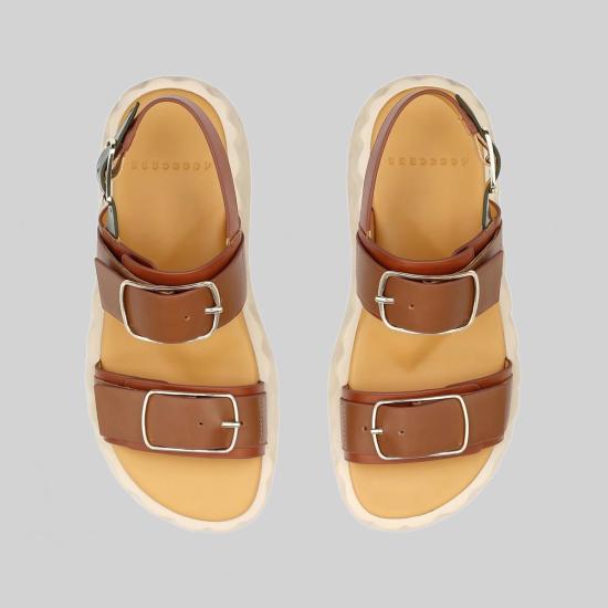  포씨즈 샌들 4 Ccccees 자바라 샌디 플랫폼  브라운 - 4CCCCEES