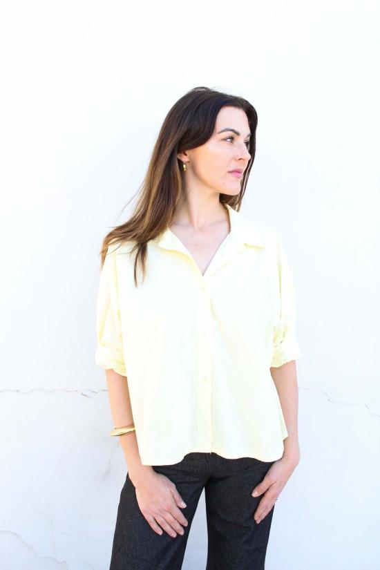  에스비제이 오스틴 블라우스 Sbj 오스틴 굿 컴퍼니 헤이 헤이 탑 - SBJ AUSTIN