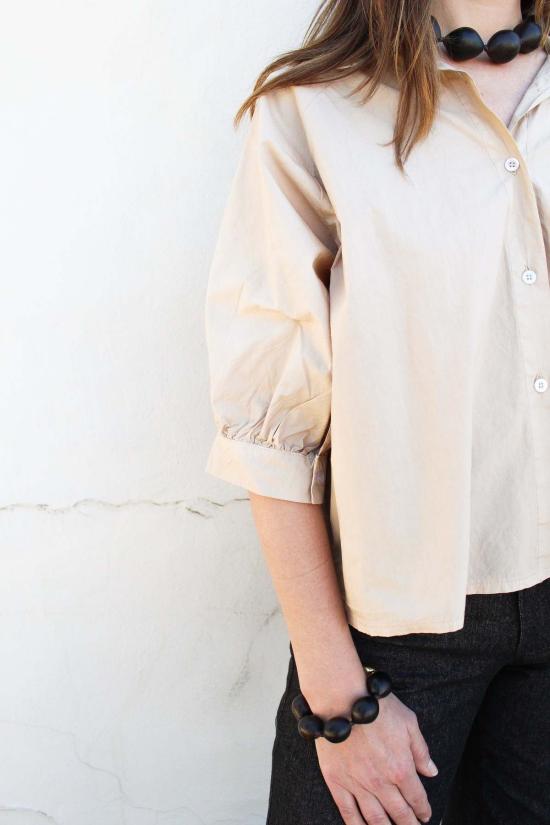  에스비제이 오스틴 블라우스 Sbj 오스틴 굿 컴퍼니 헤이 헤이 탑 - SBJ AUSTIN