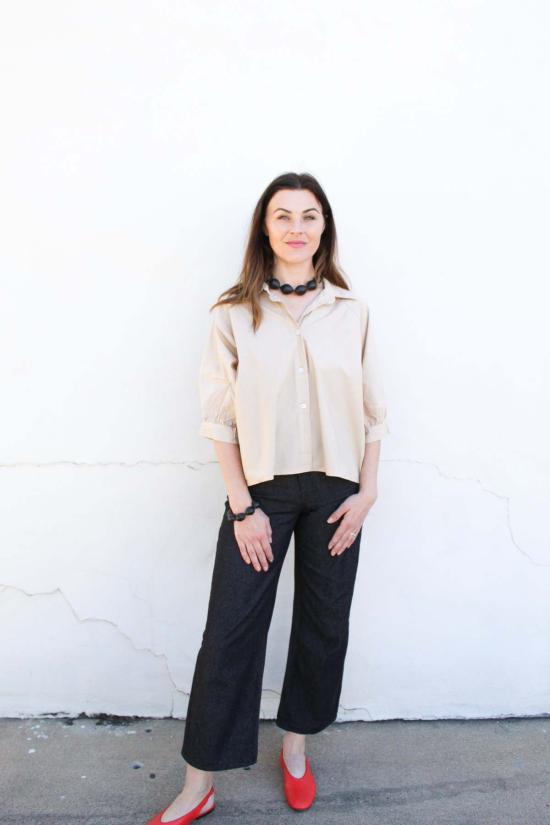  에스비제이 오스틴 블라우스 Sbj 오스틴 굿 컴퍼니 헤이 헤이 탑 - SBJ AUSTIN