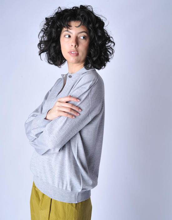  소피 드후레 스웨터 소피 드후어 모스 폴로  그레이 - SOFIE D'HOORE