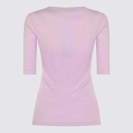  파비아나 필리피 민소매 티셔츠 코튼 탱크탑 핑크 - FABIANA FILIPPI