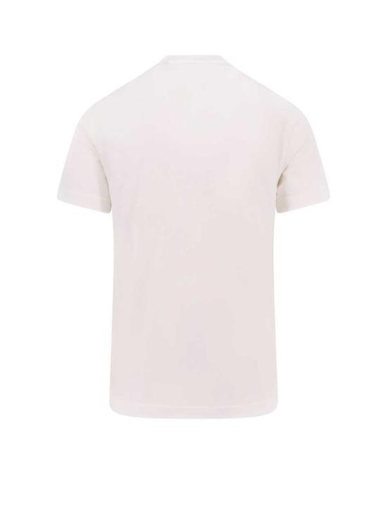  버버리 반팔 티셔츠 EKD 디테일 티셔츠 화이트 - BURBERRY