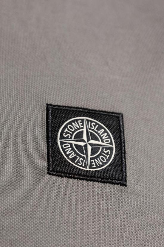  스톤 아일랜드 폴로 티셔츠 로고 폴로 셔츠 (회색) - STONE ISLAND