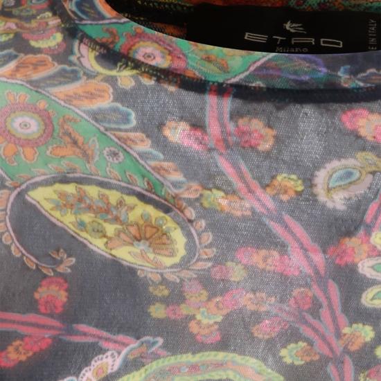  에트로 민소매 티셔츠 멀티컬러 탑 탱크탑 네이비/멀티 - ETRO