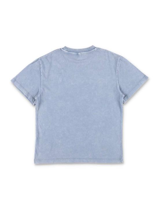  [키즈] 스텔라 맥카트니 티셔츠 스텔라 매카트니 S 웨이브 로고 티셔츠 (블루) - STELLA MCCARTNEY