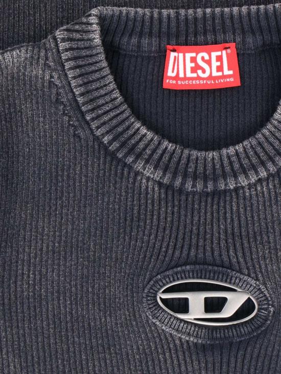  디젤 반팔 티셔츠 M 앵커 티셔츠 블랙 - DIESEL