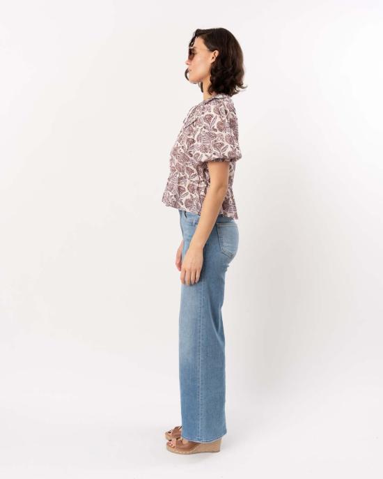  울라 존슨 블라우스 엘비 반팔 탑 메도우 - ULLA JOHNSON