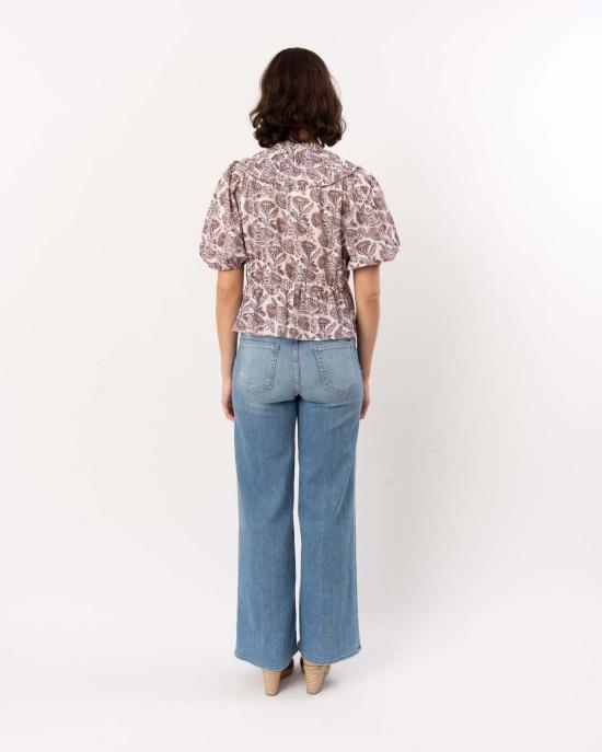  울라 존슨 블라우스 엘비 반팔 탑 메도우 - ULLA JOHNSON