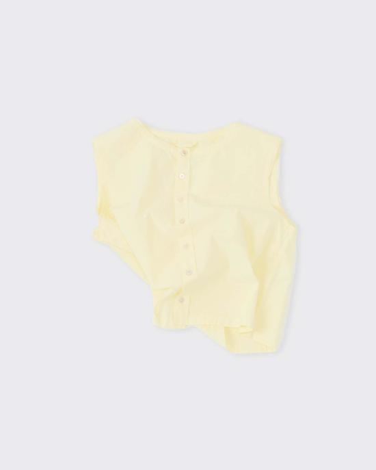  카미엘 포트젠스 민소매 티셔츠 카미엘 포트겐스 스퀘어  옐로우 - CAMIEL FORTGENS