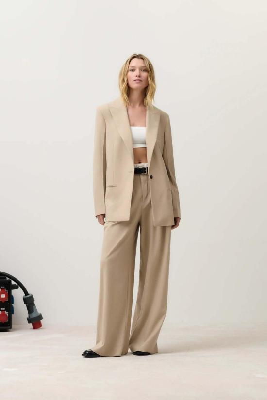  클로즈드 스트레이트 팬츠 웬다 와이드 팬츠